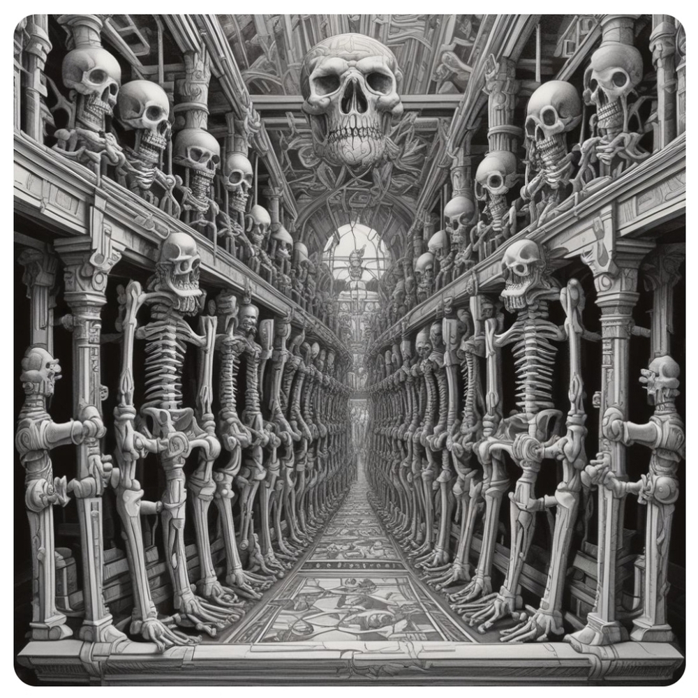 Skull and Skeleton Art Print